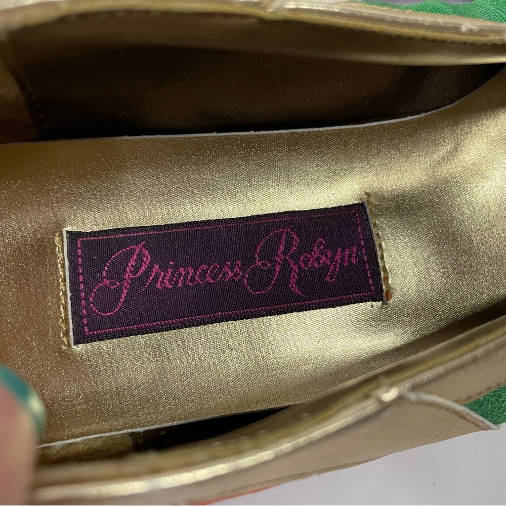 Princess Robyn Colorful Mini Heel Loafer Dress Business Casual Shoes Size 9.5 - Picture 3 of 11